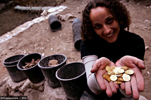 В Иерусалиме  найден самый крупный клад монет 