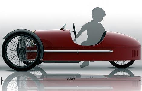 Morgan готовит трехколесный педальный автомобиль