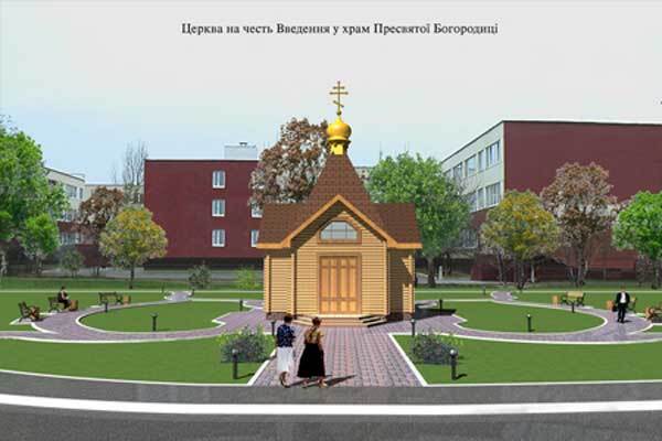 В Киеве за день построят церковь