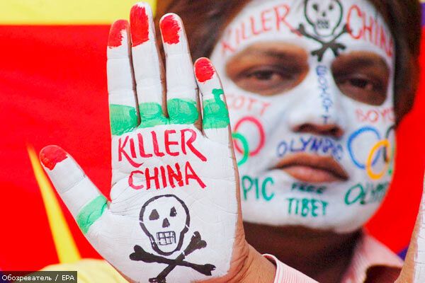 Тибетці влаштували альтернативну олімпійську естафету