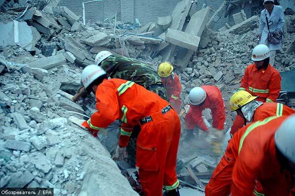 Число жертв землетрясения в Китае может превысить 100 тысяч