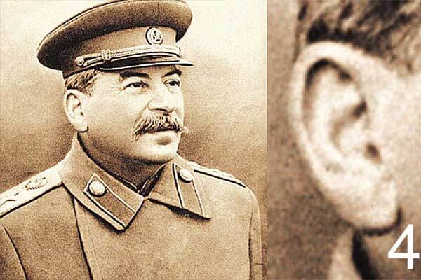 Вуха на знімках Сталіна належать різним людям