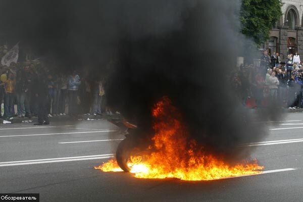 Урочистий парад мотоциклістів в Києві