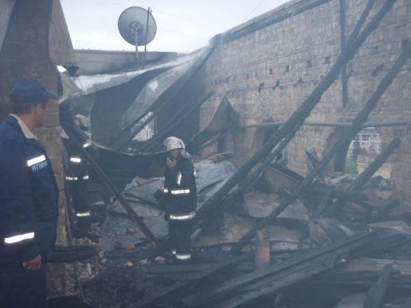 В центре Киева горел жилой дом