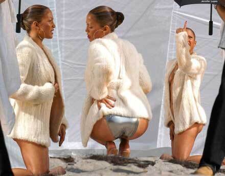 Дженнифер Лопес: вид сзади и со всех сторон