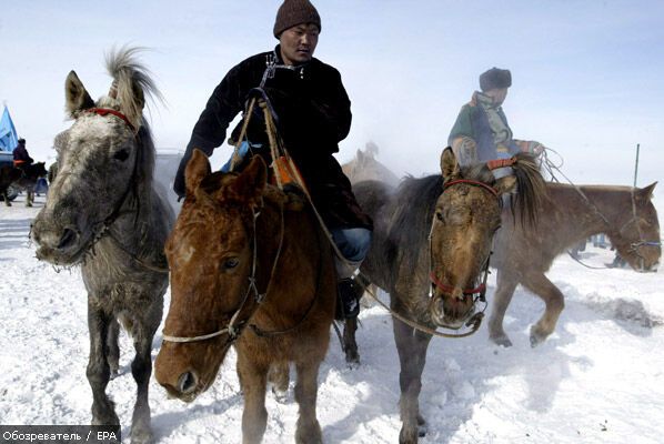 В Монголии 21 человек погиб в снежной буре