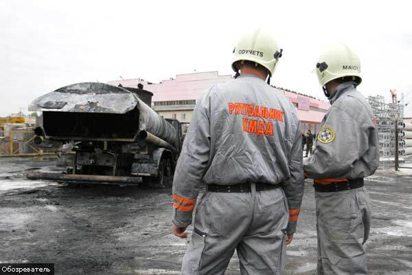 В Киеве возле автозаправки взорвался бензовоз