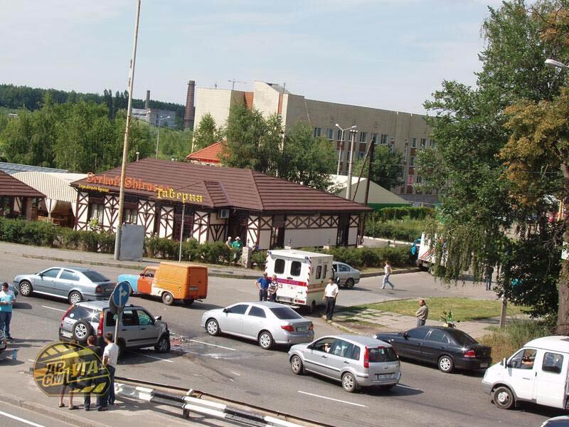 Дедуля на велосипеде устроил погром на скоростной трассе