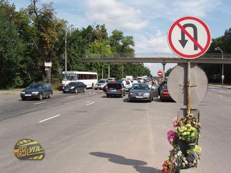 Дедуля на велосипеде устроил погром на скоростной трассе