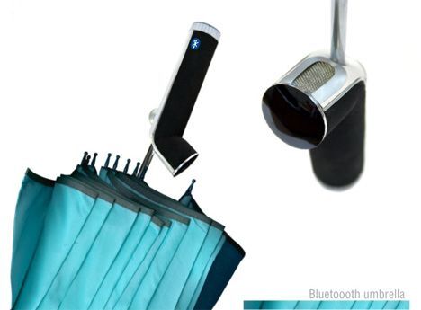 Bluetooth-гарнитура, встроенная в ручку зонтика