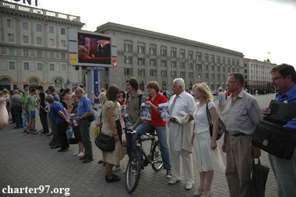 Милиция разогнала митинг оппозиции в Минске