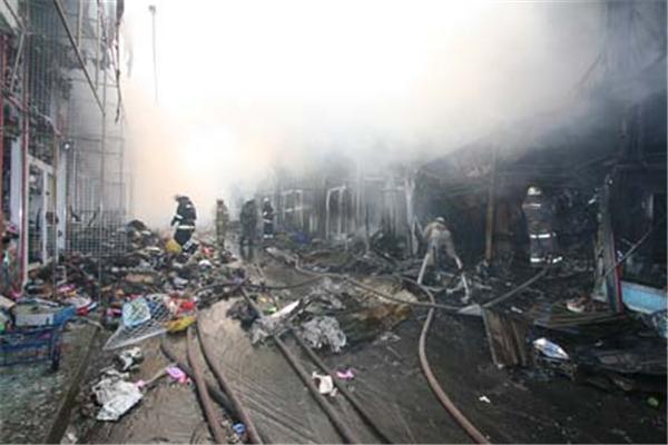В Харькове снова горел рынок "Барабашово"