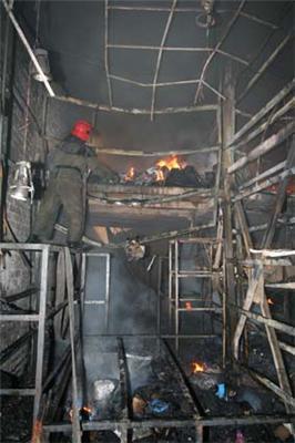 В Харькове снова горел рынок "Барабашово"