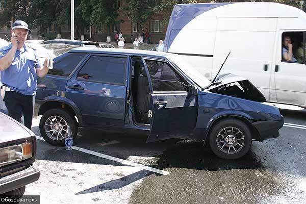 Велике ДТП в Києві біля бізнес-центру "Парус"