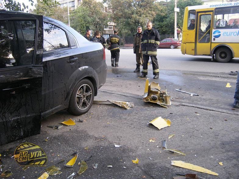 Лихач разбил Aveo и скрылся с места аварии