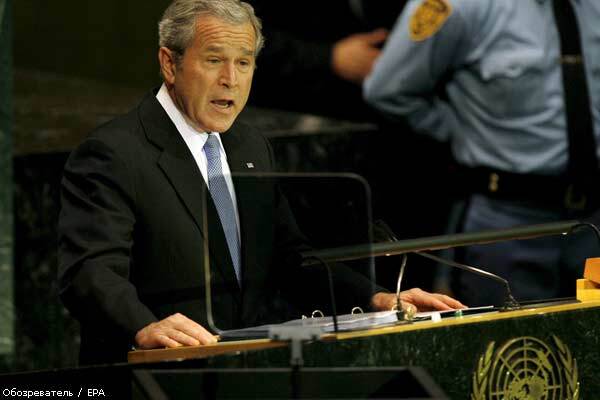 Буш обвинил РФ в нарушении Устава ООН