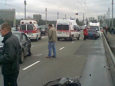 ДТП на мосту Патона: пьяный водитель отличился дважды