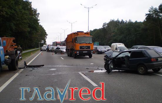 ДТП на Бориспольской трассе, водитель родился в рубашке