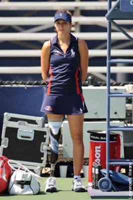 Впервые в истории на US Open работает девушка-ампутантка 