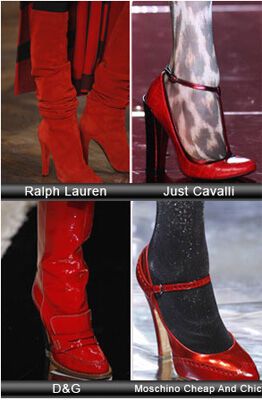 Осінь-зима 2008-2009: модні кольори взуття