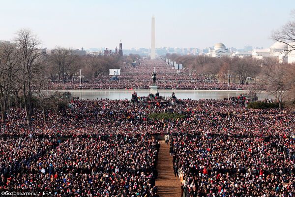 На інавгурацію Обами приїхали два мільйони людей