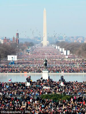 На инаугурацию Обамы приехали два миллиона человек