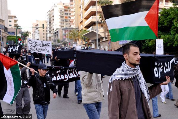 Ливанцы подрались с полицией из-за войны в секторе Газа