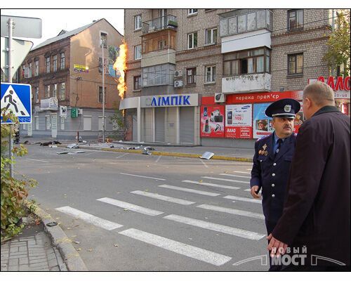 У Дніпропетровську вибухнув газопровід (ВІДЕО)
