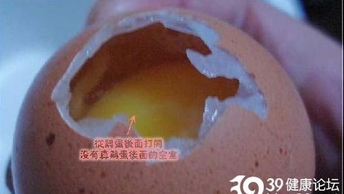 Только в Китае: поддельные куриные яйца