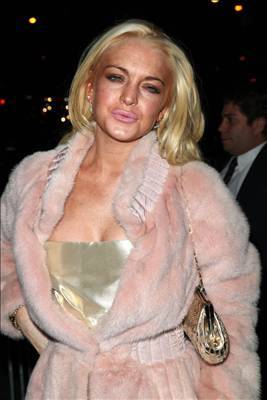 Размазанная и "вмазаная" Линдсей Лохан