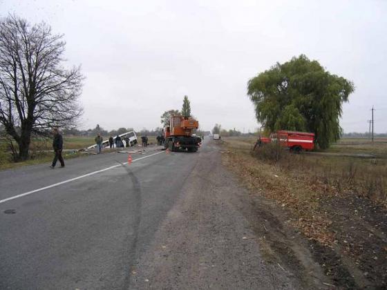 В ДТП в Житомирской области травмировано 10 граждан Беларуси