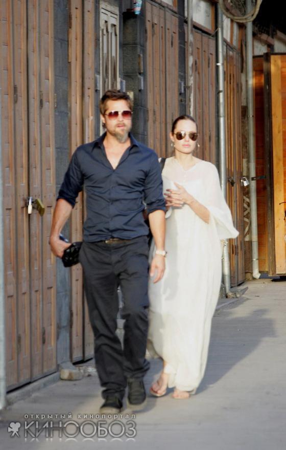 Дикая  растительность на лице Брэда Питта