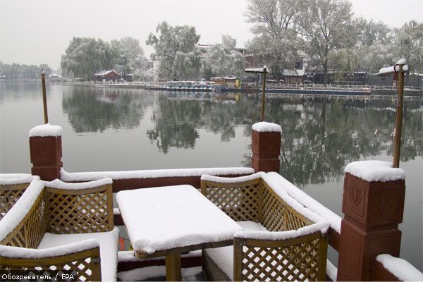 В Китае от снегопадов погибли 38 человек