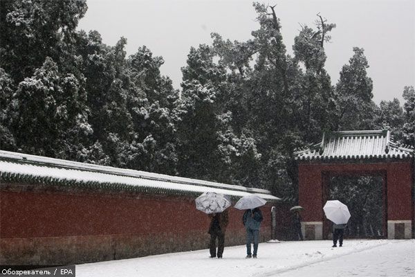 У Китаї від снігопадів загинули 38 людей
