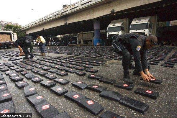 Поліція Колумбії конфіскувала півтори тонни кокаїну