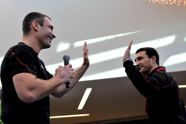 Открытая тренировка: Кличко против Джонсона (фото)