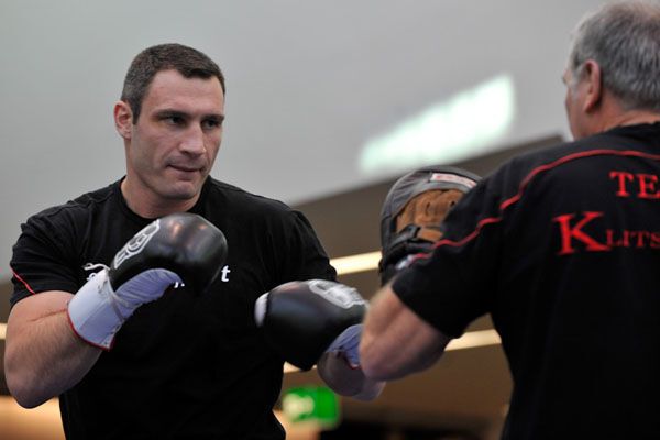 Открытая тренировка: Кличко против Джонсона (фото)