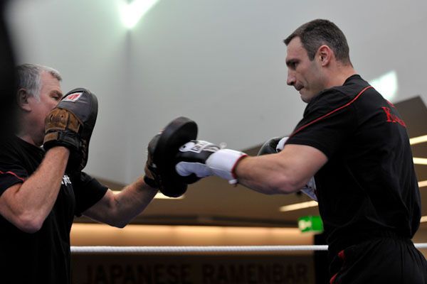 Открытая тренировка: Кличко против Джонсона (фото)