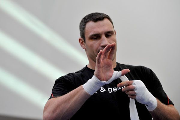 Открытая тренировка: Кличко против Джонсона (фото)