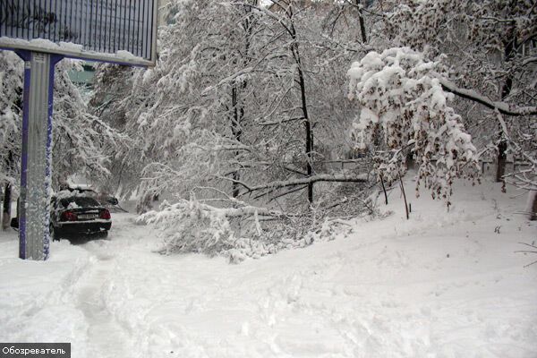 Киев в снежной западне, транспорт не ходит (ФОТО ЭКСКЛЮЗИВ)