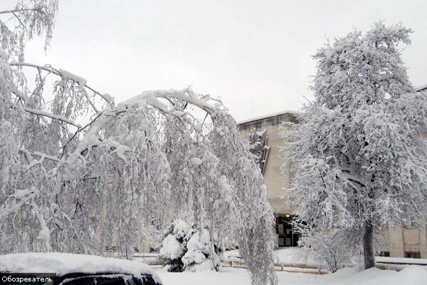Киев в снежной западне, транспорт не ходит (ФОТО ЭКСКЛЮЗИВ)