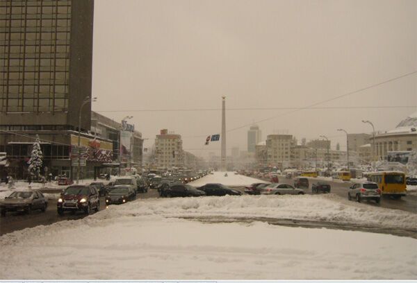 Жители Киева попали в новогоднюю сказку