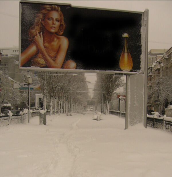 Жители Киева попали в новогоднюю сказку