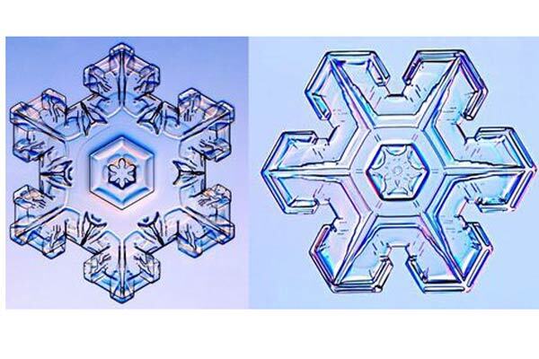 Снежинки под микроскопом: кресты, орбиты и НЛО. ФОТО