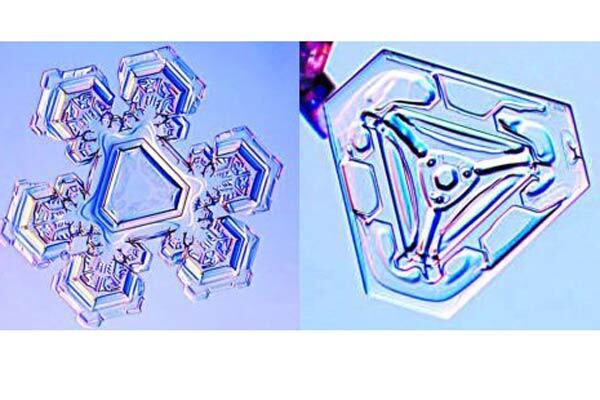 Снежинки под микроскопом: кресты, орбиты и НЛО. ФОТО