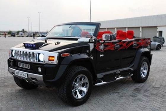 Hummer H2 превратили в кабриолет