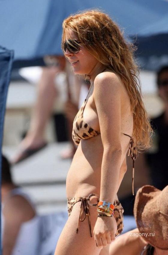 Линдси Лохан в бикини. Еще один голливудский жутик