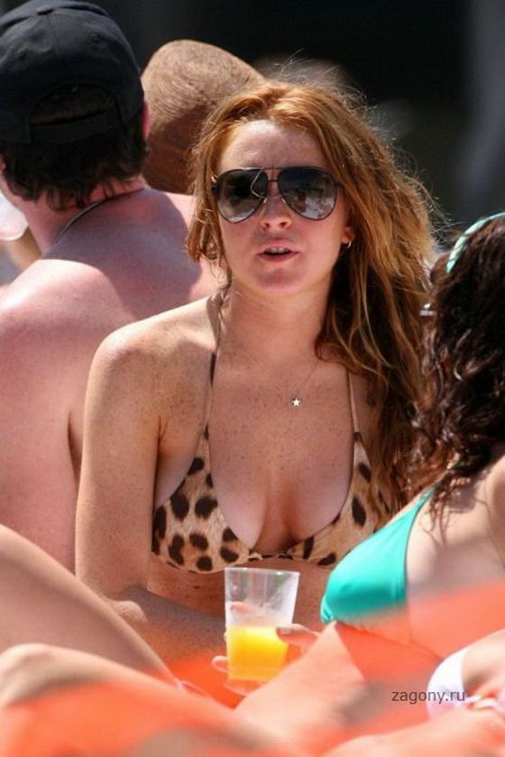 Линдси Лохан в бикини. Еще один голливудский жутик