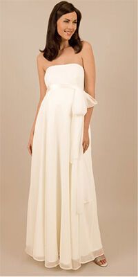 Самые модные свадебные платья для беременных. ФОТО