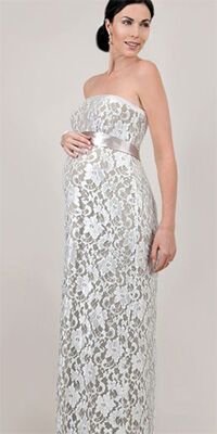 Самые модные свадебные платья для беременных. ФОТО